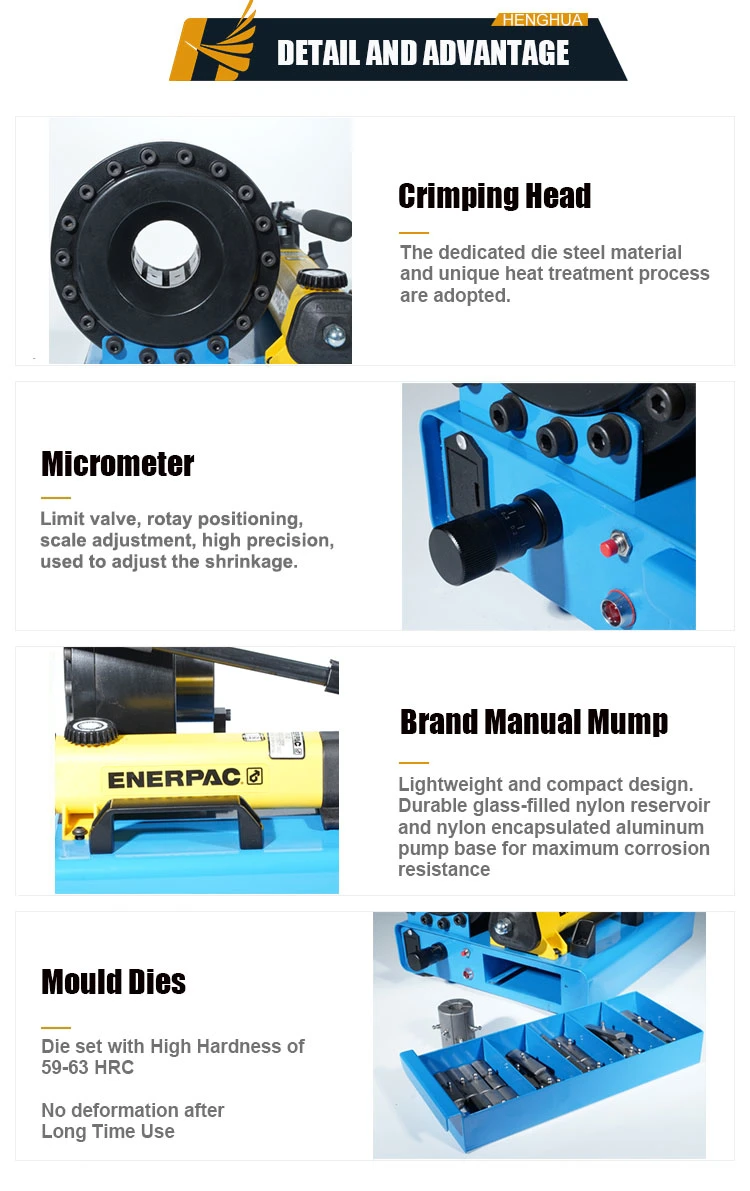 Factory Direct Gas Hose Crimping Tool AC Hose Crimper Hydraulic Wire Crimper Manual Hydraulic Hose Crimper